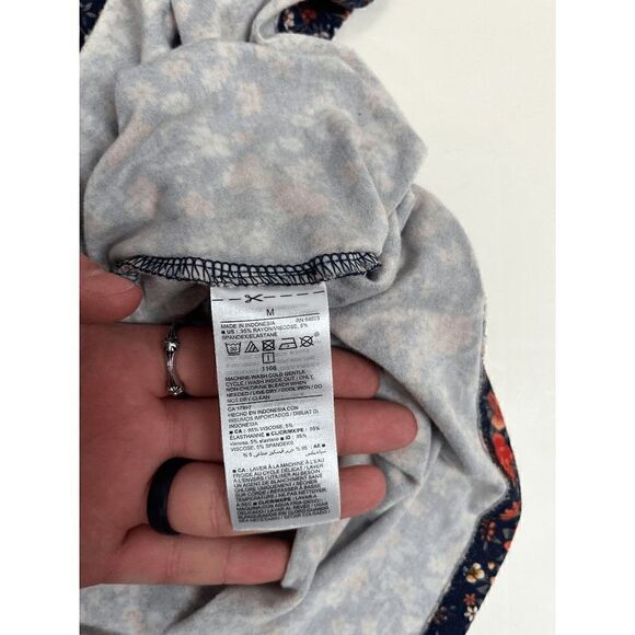 Old Navy Womens Long Sleeve Pullover Boho Mini Dress Floral Multicolor Medium - Picture 3 of 4